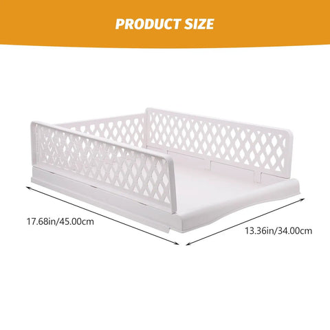 Straight Up Game Changer Plastic Drawer Storage Basket For Clothes Towels And Blankets A Real Slick Closet Organizer Bin 17.68x13.36 inches.