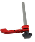 Aluminum 19mm Hold Down Clamp For Woodworking, red adjustable bench dog clamp with 3 level pressure cam, fits 19mm dog holes
