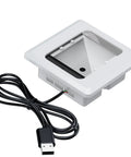 All In One Embedded Barcode Scanner With 1D 2D QR Code Scanning Module USB Interface NFC Reader For Access Control Locker Code Scanning And Payment Systems White with a USB cable