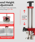 Sheet Metal Roller Bender One Station With 0 To 100 Degree Bending Range And 7mm To 130mm Capacity Quick Setup Disk Tool height adjustment