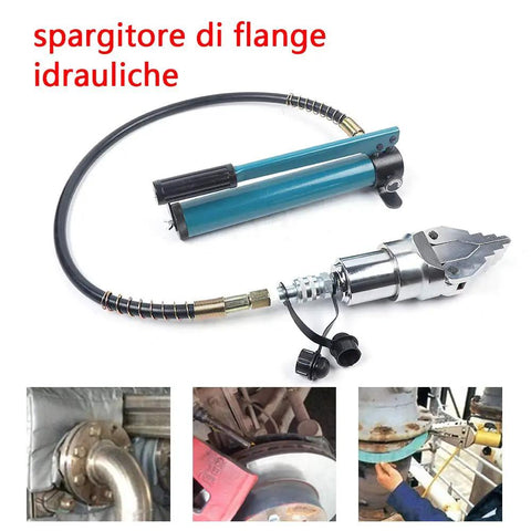 Heavy Duty Hydraulic Flange Spreader With Pump Set Lightweight Portable Pipe Expander For Tight Spots Smooth Parallel Action No Drama Reliable Workhorse Tool