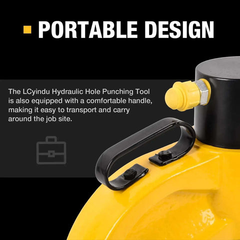 Portable design handle of CH70 35T Hydraulic Hole Punch Tool With Four Dies For Iron Plate Copper Bar Aluminum Stainless Steel