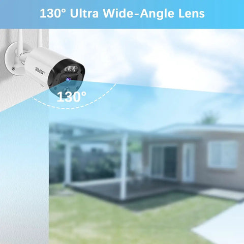 Outdoor Wireless Security Camera System With 90 Day Storage No Fuss Home Surveillance Setup 130° view