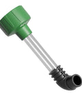 AC Drain Line Cleaner Adapter with clear view tube and easy grip elbow for unclogging PVC HVAC drain lines, universal fit.