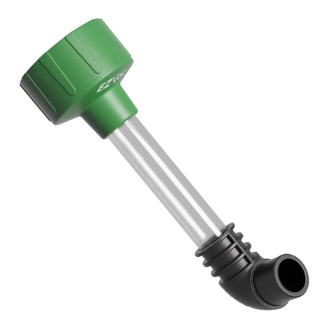 AC Drain Line Cleaner Adapter with clear view tube and easy grip elbow for unclogging PVC HVAC drain lines, universal fit.
