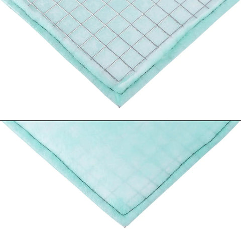 Close-up of 6x6 Replacement Air Filter For 4 Inch Duct Filter Box G3 Class Purifier, showing pleated design and steel reinforced frame.