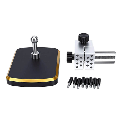 Versatile Mini Vise Table Top Clamp For Hobby Jewelers Features Rotating Base and Adjustable Angles for precise crafting with aluminum base.