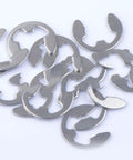 Stainless Steel Retaining Ring Set Snap Ring Kit M1.5 To M15 400 Pieces EShaped Circlip for shaft anti rust oil resistant