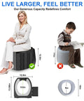 Comparison of Portable Toilet for Adults Foldable Camping Toilet With Lid and Paper Holder Upgrade Water Barrier On The Go