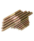 Close-up of 50 Pieces Hanger Bolt Double Ended Self Tapping Screws For Wood To Metal Dowels Furniture Fixing M6x60 Dual End Threaded Connectors