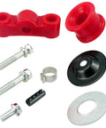 Replacement Shift Linkage Pin Clip And Shifter Stabilizer Kit For B Series Swaps Fits Civic CRX And Integra 1988 1991 1990 1993 1994 2001 Models Delivers Tight Fit And Smooth Precise Shifts. red bushings, bolts, clip, washer