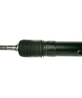 Turnkey Remanufactured Hydraulic Power Rack And Pinion Steering Assembly Eps Ready Nail On Fitment Fully Tested Leak Resistant Protective Coating showing detailed gear and boot.