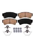 Front Brake Kit For Ford Fusion, Mazda 6, Lincoln MKZ, Zephyr And Mercury Milan with ceramic brake pads shown in detail