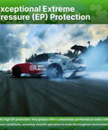 Energy Release G100 High Speed Lithium Grease 16 oz used on a fast-moving race car in tough environments
