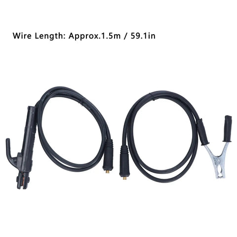 Heavy Duty Yosoo Ground Welding Earth Clamp With 1.5 Meter Cable handles Up To 300 Amps shown with durable insulated wires.