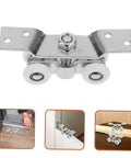 2 Pack Sliding Door Rollers Heavy Duty Stainless Steel Silent Nylon Wheels For Indoor Outdoor Use Weatherproof Track Hardware