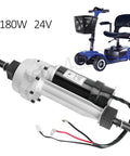 24V 180W Brushed Motor Transaxle Differential, shown with electric mobility scooter.
