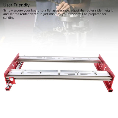 Slab Flattening Router Sled for Woodworking Aluminum Alloy Slab Jig Lightweight DIY Slab Flattening Mill Slab Guide Jig