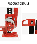 Close-up of 33 Inch Heavy Duty Ratcheting Farm Jack Beefy 3 Ton Lift For Trucks Jeeps SUVs And Tractors Off Road Bumper Lift