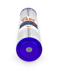 5 Micron 20x4.5 Inch Whole House Pleated Sediment Filter Cartridge with blue end, compatible with ECP5-20BB SPC-45-2005 2 Pack