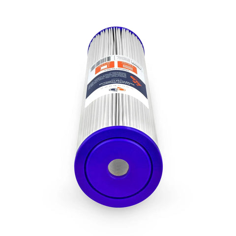 Front view of 5 Micron Whole House Pleated Water Sediment Filter Cartridge 20x4.5 Universal Fit For ECP5-20BB SPC-45-2005