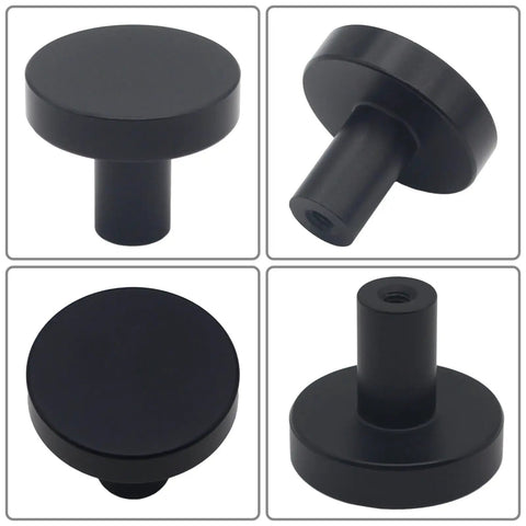 Sleek Matte Black Cabinet Knobs And Dresser Handles 30 Pack Heavy Duty Aluminum Alloy Kitchen Drawer Pulls Waterproof Rust Resistant Top Shelf Hardware To Level Up Your Living Space Today