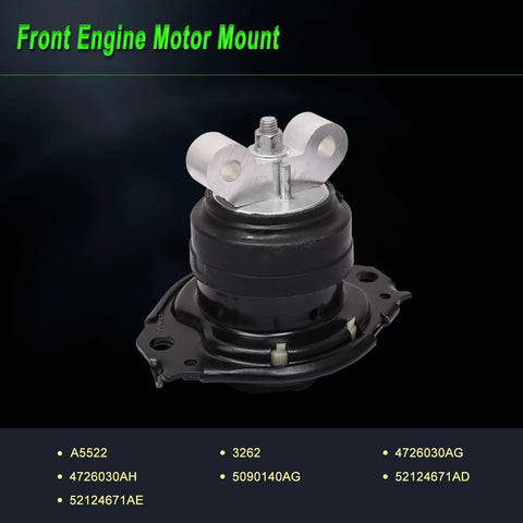 Front engine motor mount for 2011 2022 Dodge Charger Challenger Chrysler 300 3.6L V6 5.7L V8 Direct Fit OE 5090140AG.