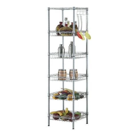 72 Pack Wire Shelf Clips For 1 Inch Posts on multi-tier wire shelving with kitchen items