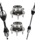 Beefed Up Front CV Axle Shafts Left And Right With Wheel Hub Bearing Assemblies And ABS Replacement Kit for Jeep Grand Cherokee