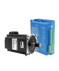 Single Nema 34 Closed Loop Stepper Motor 2 Phase Beefy 8.5 Nm Torque For Pro CNC And Robotics Motion 86 Frame Quiet Smooth Operation Durable Industrial Grade Four Color Kit Options, black motor with blue driver