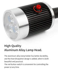 Adjustable LED Work Light With Clamp, 900 Lumen Output, 120 Volt Industrial Lamp For Machine Tools And Lathe, LED head