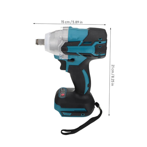 Popetpop 1 Set Cordless Electric Impact Wrench With High Torque Battery Power Tool For Easy Disassembly And Repair Tasks Compatible Rechargeable Brushless Motor For Aviation Construction Auto Work