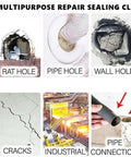 Waterproof Sealant Putty Mastic For Walls Holes And Cracks Quick Repair Cement Crack Filler Sealing Clay 12Pcs images.