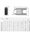 M6x12 Pom Ball Spring Plunger Screw With 304 Stainless Steel Set Screws Locking Pins Clutch Catch For Toolboxes and industrial gear diagram.