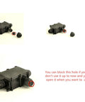 Waterproof Outdoor Junction Box IP68 With 3 Way M20 Cable Gland showing parts and blocked hole option