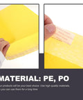 Waterproof Bubble Mailers 25 Pack 28x37 cm Plus 6 cm Thick Self Adhesive Padded Envelopes showing material and adhesive seal.