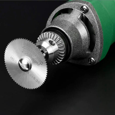 Eight Piece Rotary Drill Saw Blades Set with One Eighth Inch Shank for Most Rotary Tools HSS Steel Cutter on Drill