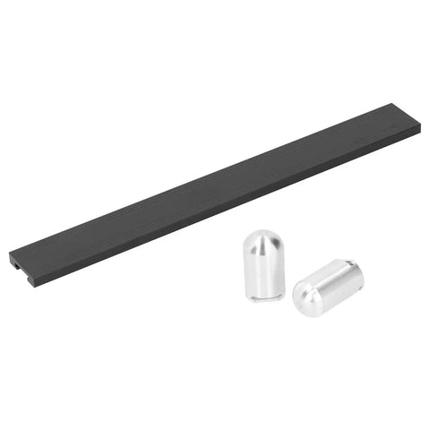 Pro Grade Heavy Duty Planing Stop And Board Clamp For Your Workbench Aluminum Alloy Build Adjustable Hole Columns in black and silver
