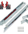 15 Inch Undermount Drawer Slides 10 Pack Built Tough Full Extension Soft Close Concealed Runners With Up Down Adjustment 100 Pound Capacity Includes Mounting Screws And Brackets SGCC Steel 1.8x1.5x1.0mm