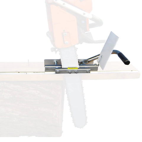 Portable Chainsaw Edging Mill For Vertical Cuts And Squaring Logs 24 Inch Bar Mini Mill Attachment With 12 Ft Rail