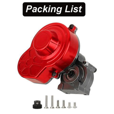 Heavy Duty All Metal Gearbox Transmission With Motor Gears For 313mm Wheelbase 1/10 RC Crawler Truck Axial SCX10 And SCX10 II DIY