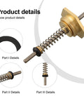 Rock Solid Copper Gas Water Heater Valve Thimble Linkage Pin Set In 10mm And 12mm Sizes for boiler and appliance repairs shown in detail.