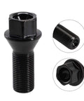 Premium Black Locking Lug Wheel Studs Kit For BMW Models E70 F30 F80 M14 X 1.25 Heavy Duty Replacement Bolts To Keep Your Rides Smooth And Secure Without Issues, black steel lug stud close-up