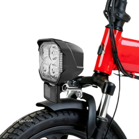 Front Light With All In One Horn For E Bikes And E Scooters Bright LED Headlight With 80dB To 100dB Horn And Waterproof 3 Pin Connector Perfect For Night Riding Works With 36V 48V 12V To 60V Electric Bikes