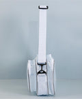 Clear Anti Static Crossbody Satchel For Laptops And Precision Tools with adjustable strap and visible compartments.