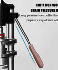 Pro Level Hand Pump Espresso Maker With Rock Solid Build And Kicker 16 Bar Pressure Portable Stainless Steel Coffee Press lever detail