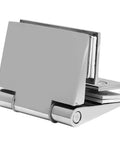Heavy Duty Beveled Double Sided Shower Door Hinge Fits 8 To 12 Mm Tempered Glass Crafted From Corrosion Free 304 Stainless Steel close-up view