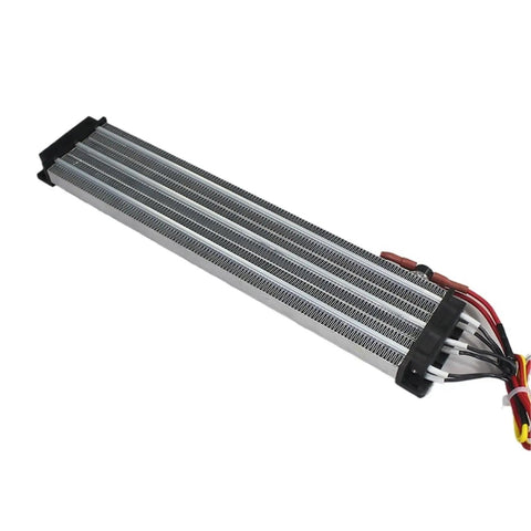 Badass 3000W 220V Air Heater With PTC Ceramic Heating Element showing PTC heating element with metal casing and wiring.