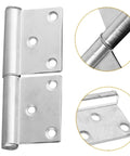 Heavy Duty 5-Inch Detachable Metal Door Hinges For Fireproof And Security Doors Lift Off Iron Hinges Rust-Resistant