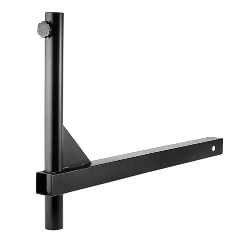 Trailer Hitch Umbrella Mount For Easy Tailgate Shade On The Go No Fuss Quick Install With Slide In Square Receiver in black